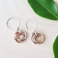 Love Knot Earrings: Sterling Silver