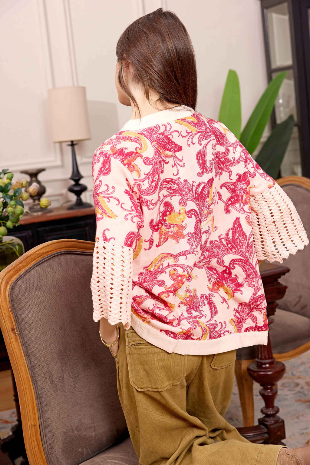 Ashley Flutter Top In Pink: Pink / Mini Pre-Pack