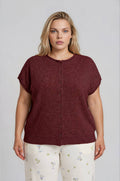 PLUS SLEEVELESS CARDIGAN