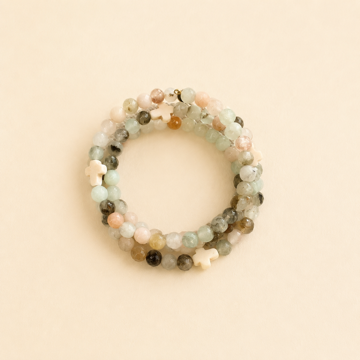 Good Money Bracelet- Pistachio Cross