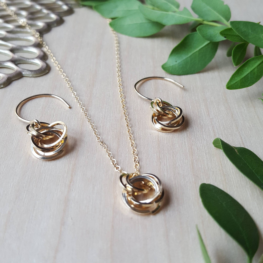 Love Knot Earrings: Sterling Silver