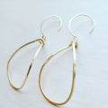 Square Teardrops: Sterling Silver