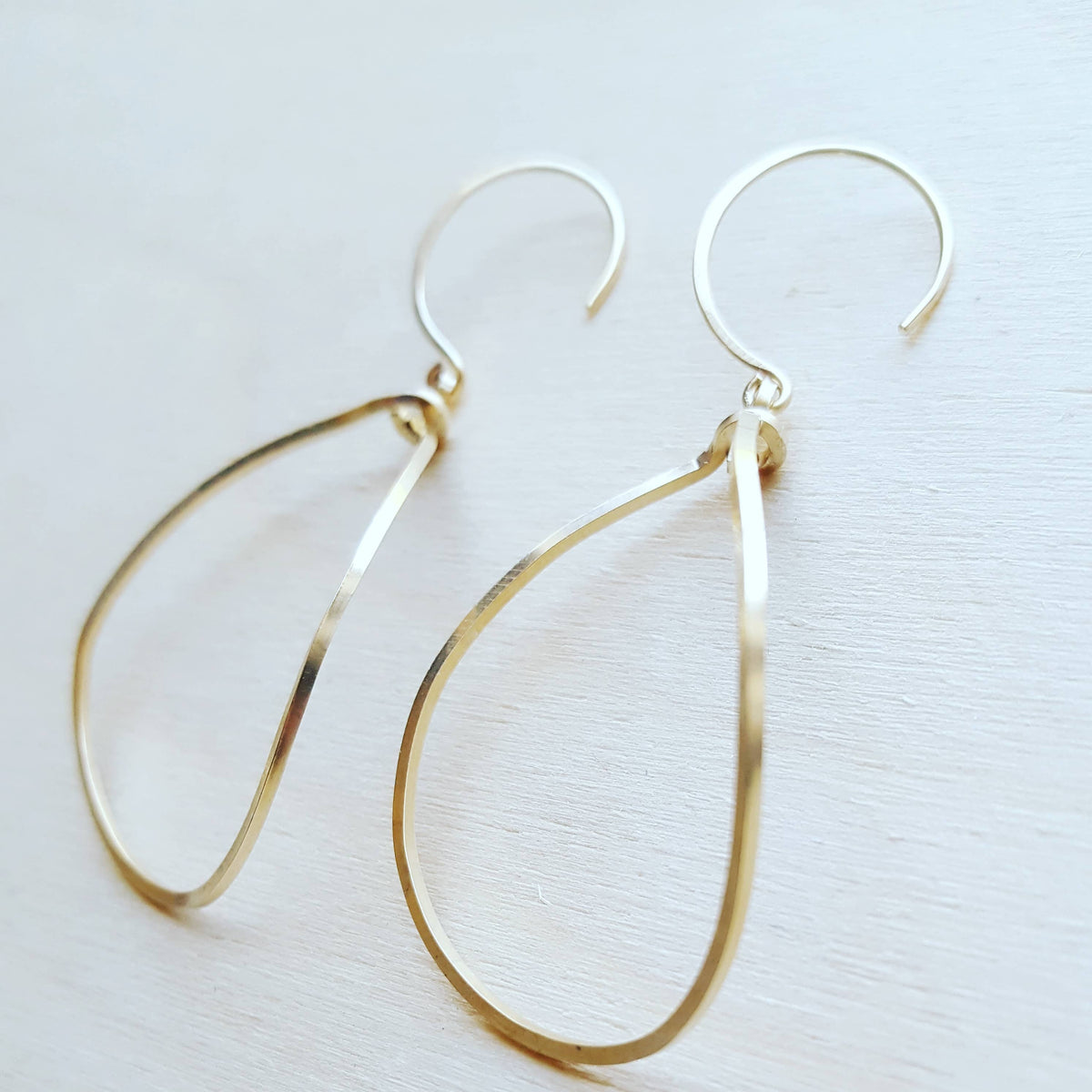 Square Teardrops: Sterling Silver