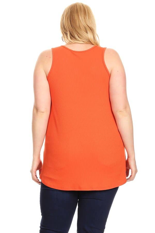 Plus Size - Coral Tank Top