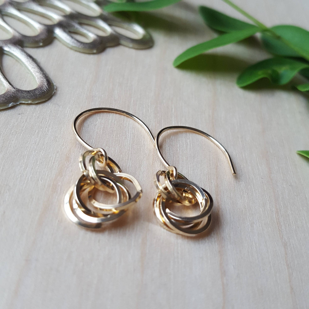 Love Knot Earrings: Sterling Silver