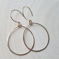 Hammered Hoop Earrings: 14K Gold-Filled
